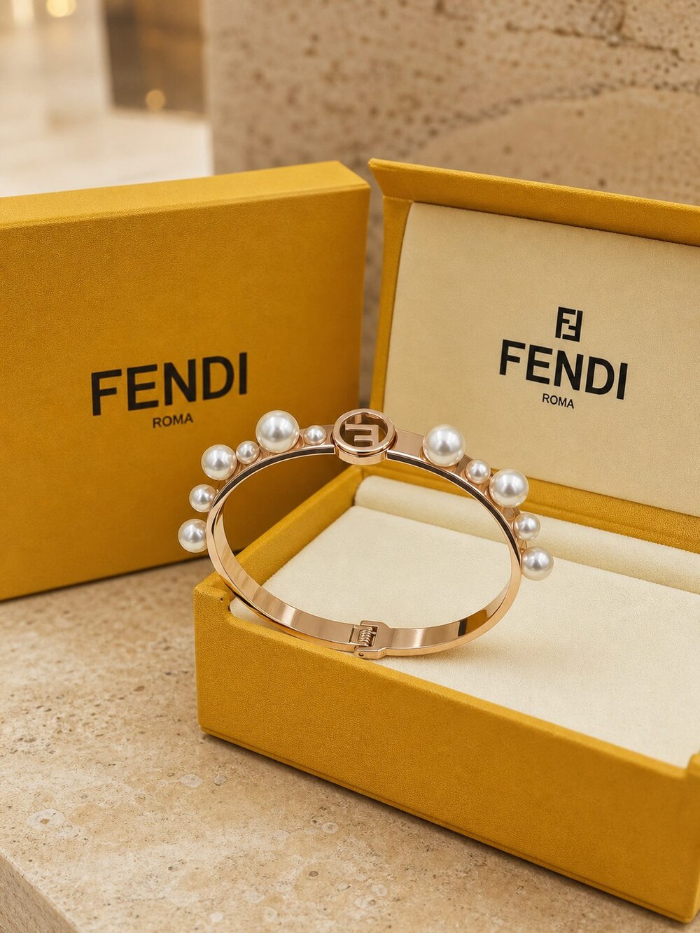 Fendi Modern Designer Bracelet Style 4 | New with Box - Picture 7 of 9